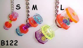 Bell Plastics B122S Hanging Beaded Barbell Small Acrylic Bird Toy