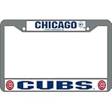 Chicago Cubs MLB Chrome License Plate Frame