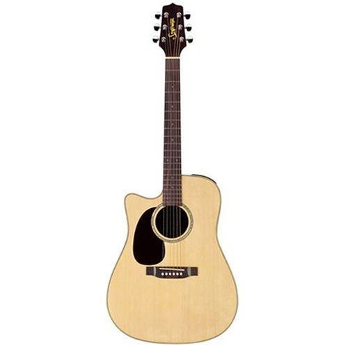 Childrens Toyshop  Musical Instruments : Takamine EG330SLH Dreadnought Sold Top Left-Handed Acoustic-Electric Guitar