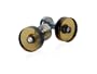 BLOCK Silver Cufflinks by Top UK Designer in OLIVE GREEN with Gift Box