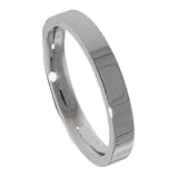3mm 10k White Gold Flat Comfort Fit 1.5mm Thick Wedding Band Ring