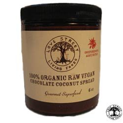 Chocolate Coconut Spread, Raw Organic Vegan, Agave Nectar Sweetened, CASE ORDER - 12 jars