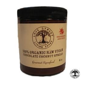 Chocolate Coconut Spread, Raw Organic Vegan, Agave Nectar Sweetened, CASE ORDER - 12 jars