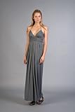 Long Heather Grey Maxi Dresses by Nicole Miller