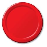 Creative Converting Value Pack Paper Dinner Plates, Classic Red, 75-Count