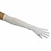 Shooting Stars Matte Satin Opera Length Gloves, Ivory
