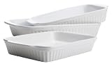 Product details for Reco International Rectangular Baking Set of 3, White