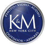 K&M Camera Logo for Photo Video and Pro Audio