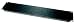 Middle Atlantic 1 Space (1 3/4 in.) Flanged Aluminum Blank Panel, Black Brushed Finish