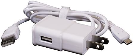 ReadyPlug® USB Charger for Anker Astro E5 16000mAh External Battery - AC Wall Adapter and Charger Cable (White)