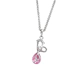 Pendentif coeur et goutte. En cadeau nous vous offrons la boite &agrave; bijoux ! Pendentif femme &eacute;l&eacute;gant et raffin&eacute;