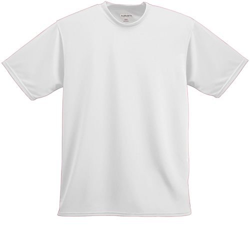 White Adult XL Moisture Management Wicking Performance Cool and Comfortable Athletic Short Sleeve Shirt & Undershirt (All Sports: Baseball, Softball, Football, Soccer, Lacrosse, Volleyball, Track, etc)