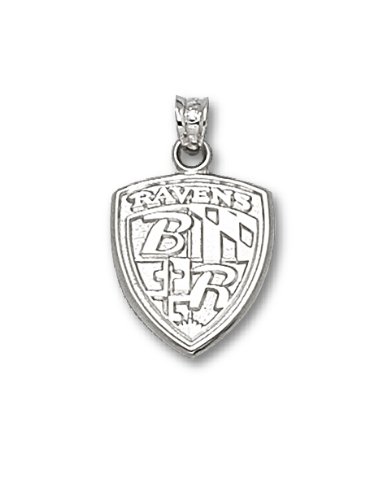 NFL Baltimore Ravens Sterling Silver Shield Logo Pendant