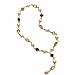 Golden South Sea Cultured Pearls And Genuine Gemstone Necklace