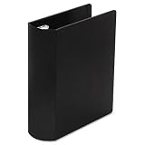 31rx74vkWyL. SL160  Wilson Jones 345 42 Wilson Jones Hvywt Casebound Round Ring Binder, 3 Ring, 9 1/2 X 6, 2 Cap, BLK