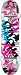 DGK Marked White/Pink Skateboard - 8.06 w/Raw Trucks & White Wheels