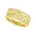 18K Yellow Gold Floral Design Wedding Band - Sizes 6-8. No half sizes.
