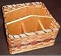 Amish Handcrafted Lazy Susan Organizer Basket - Great Way to Get Organized!