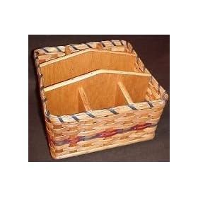 Amish Handcrafted Lazy Susan Organizer Basket - Great Way to Get Organized!