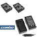 Kodak KLIC-5001 Accessory Bundle - Premium Replacement Lithium-Ion Battery (2 Packs) + Digital Camera & Camcorder battery Charger with Car Adapter for Kodak DX6490, DX7440, DX7590, DX7630, P712, P850, P880, Z730, Z7590, Z760