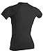 O'Neill Women's Basic Skins UPF 50+ Short Sleeve Rash Guard, Black, Large