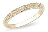 1/4 Carat Diamond 14K Yellow Gold Anniversary Ring
