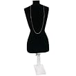 Black Necklace Bust Jewelry Body Window Case Displays