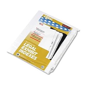 80000 Series Legal Index Dividers, Side Tab, Printed 48, 25/Pack