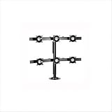 Chief KTG330 Six Monitor Grommet Mount - Mounting kit ( grommet mount, pole ) for 6 flat panels - steel - black - mounting interface: 100 x 100 mm, 75 x 75 mm