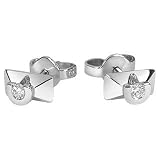 Forzieri 18k Gold & Diamond Rectangular Bow Earrings