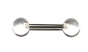 Pierced & Modified Body Jewellery Tongue Bars Clear UV Acrylic Ball Tongue Stud