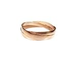 Set of three Bronze Plating Interlocked Bangle Bracelets