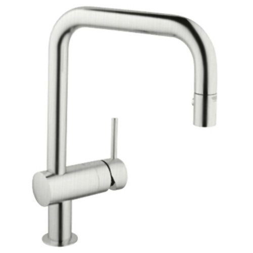 Grohe 32 319 DC0 Minta Dual Spray Pull-Down Kitchen Faucet, Infinity SuperSteel