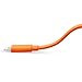 YellowKnife MFi Certified-IOS 7 Noodle Flat 8pin Lightning (3.2ft) Colorful USB Cable Supports Charging And Syncing for iPhone 5 5S 5C,iPad (Air/4th generation),iPad mini,iPod (7th generation),iPod touch (5th generation)&iPod nano(7th generation) With ZEISS Zeiss Pre-Moistened Lens Cloths (Orange-T)