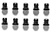 Fluorine Coated Aluminum Ball Nut 5mm (10) TAM53599