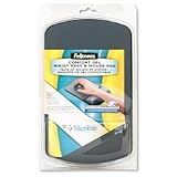 Fellowes Gel Black Wrist Rest & Mouse Pad w/Microban (9175101)