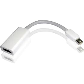 Premium Mini DisplayPort to HDMI Adapter Cable with Audio Support - APPLE, MacBook, MacBook Pro, MacBook Air, iMac, Mac mini, Mac Pro, and Xserve --- High Quality ABS Plastic Housing with Recessed Connector, in Retail Packaging (Sold Exclusively by Jonaca)