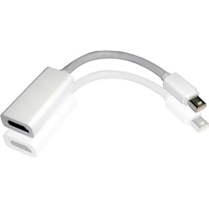 Premium Mini DisplayPort to HDMI Adapter Cable with Audio Support - APPLE, MacBook, MacBook Pro, MacBook Air, iMac, Mac mini, Mac Pro, and Xserve --- High Quality ABS Plastic Housing with Recessed Connector, in Retail Packaging (Sold Exclusively by Jonaca