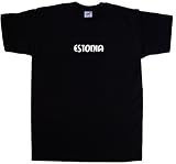 Estonia text Black T-Shirt