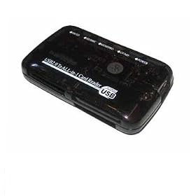Ex-Pro All in One USB Memory Card Reader Writer USB 2.0 for Digital Camera Picture - Ultra Fast suitable for :- Phillips, Polaroid, Praktica Digital Camera Camera's (SD, SDHC, XD, CF, Memory Stick, Duo & More) Plug & play Windows 98SE, ME, 2000, XP, Vista, Mac OS V9.2 and greater.