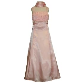 CLEARANCE New Satiny Empire Flower Girl Dress with Attached Train (Fuchsia, Black and Pink) 4 to 16 Girls