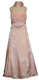 CLEARANCE Satiny Empire Flower Girl Dress 6 Baby Pink (TT 5372)
