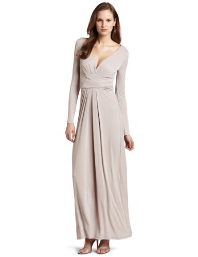 BCBGMAXAZRIA Women's Pearl Wrap Maxi Dress