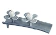 Flower Candlesticks by Shraga Landesman ( 10" W x 3" H )