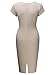 Miusol Women's Vintage Navy Style Cap Sleeves Business Bodycon Dress
