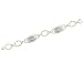 CZ & Two Tone Sterling Silver Bracelet