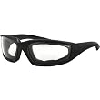 Bobster Foamerz 2 Adult Wrap Around Sports Sunglasses - Black/Clear