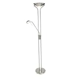 Satin Chrome Mother & Child Floor Lamp