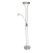 Kitchen & Housewares : Satin Chrome Mother & Child Floor Lamp