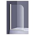 Badewannenaufsatz Glas 1300x750 mm wei� Duschabtrennung Badewannen Duschwand